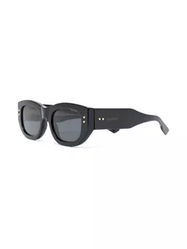 Gucci Eyewear солнцезащитные очки в прямоугольной оправе, черный