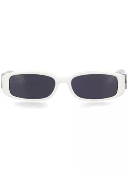 Gucci Eyewear солнцезащитные очки в прямоугольной оправе, белый