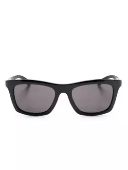 Gucci Eyewear солнцезащитные очки в прямоугольной оправе, черный