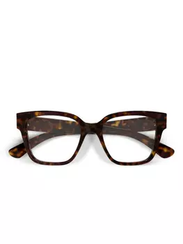 Gucci Eyewear square-frame очки, коричневый