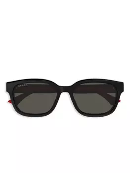 Gucci Eyewear square-frame солнцезащитные очки, черный