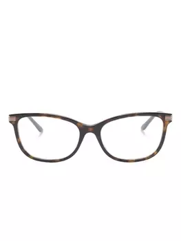 Gucci Eyewear tortoiseshell cat-eye glasses, коричневый