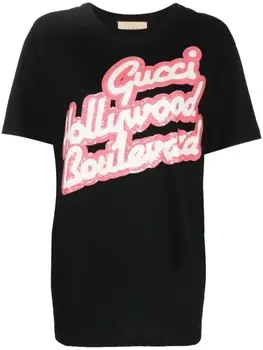 Gucci футболка Hollywood Boulevard, черный