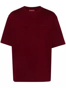 Gucci футболка из джерси, красный