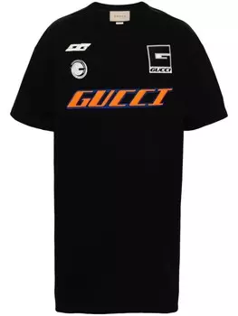 Gucci футболка с логотипом, черный