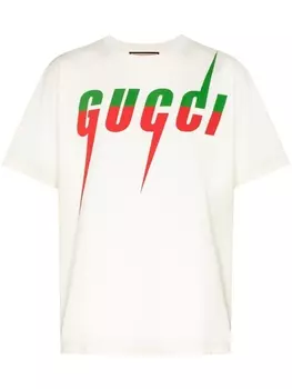 Gucci футболка с принтом Gucci Blade, белый