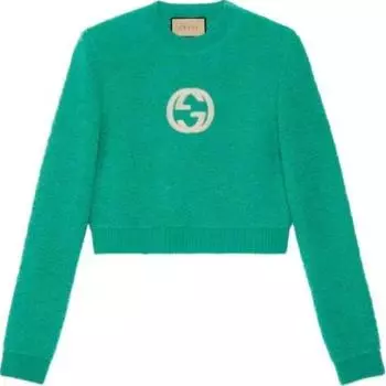GUCCI FW24 Джемпер женский зеленый