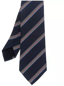 Gucci галстук в полоску, синий