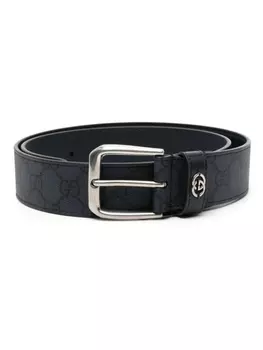 Gucci GG-Supreme adjustable belt, синий