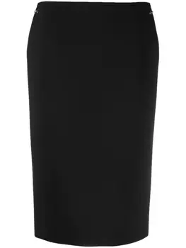 Gucci Horsebit midi skirt, черный