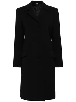 Gucci Horsebit single-breasted coat, черный