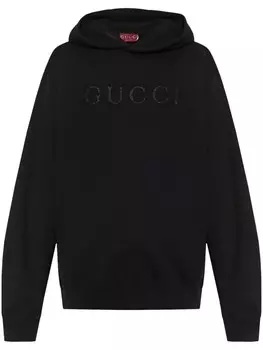 Gucci худи из джерси, черный