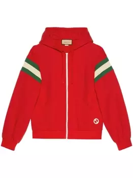 Gucci худи с логотипом, красный