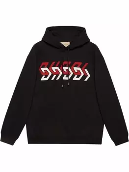 Gucci худи с принтом Gucci Mirror, черный