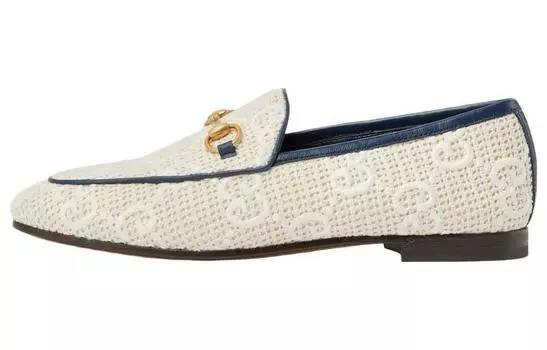 Туфли женские Gucci Jordaan, белый / синий