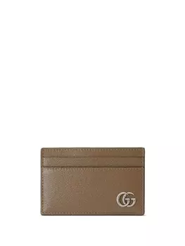 Gucci картхолдер GG Marmont, коричневый