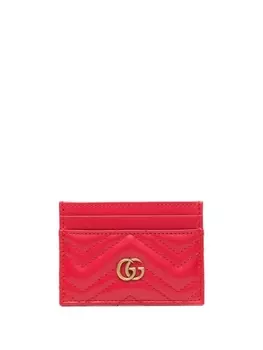 Gucci картхолдер GG Marmont, красный