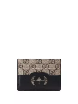 Gucci картхолдер с логотипом, черный