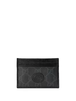 Gucci картхолдер с логотипом GG, черный