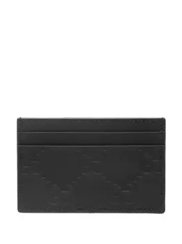 Gucci картхолдер с узором GG Supreme, черный