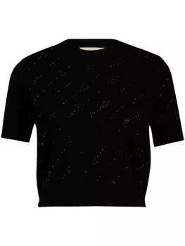 Gucci кашемировый джемпер с логотипом GG, черный