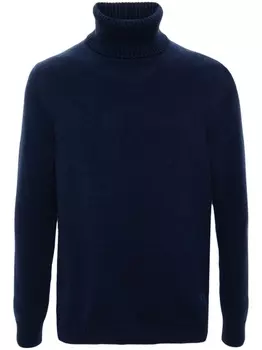 Gucci кашемировый джемпер с логотипом, синий