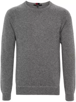 Gucci кашемировый джемпер с отделкой в полоску, серый