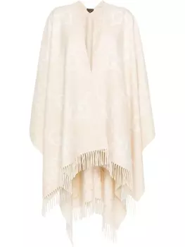 Gucci кашемировый кейп Jumbo-GG, нейтральный цвет