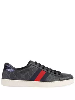 Gucci кеды Ace с отделкой Web, черный