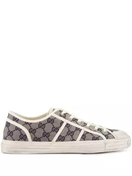 Gucci кеды с логотипом GG, нейтральный цвет
