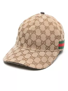 Gucci кепка из канваса с узором Original GG, нейтральный цвет