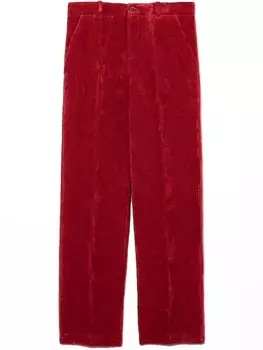 Gucci Kids брюки строгого кроя, красный