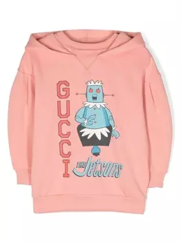 Gucci Kids худи из коллаборации с The Jetsons, розовый