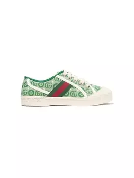 Gucci Kids кеды Gucci Tennis 1977, зеленый