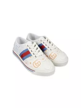 Gucci Kids кроссовки с двойной G, белый