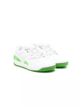 Gucci Kids кроссовки со вставками, белый