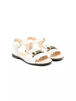Gucci Kids сандалии Gancini, белый