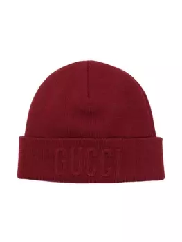 Gucci Kids шерстяная шапочка, красный