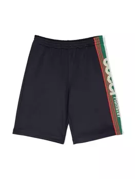 Gucci Kids шорты Gucci Monster из джерси, синий