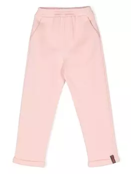 Gucci Kids спортивные брюки с отделкой Web, розовый