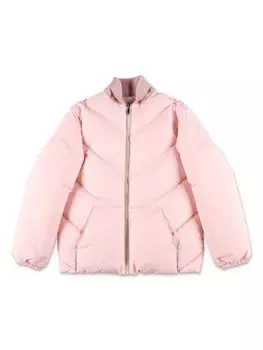 Gucci Kids стеганая куртка-бомбер, розовый