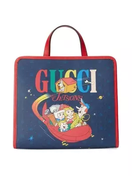 Gucci Kids сумка с принтом из коллаборации с The Jetsons, синий