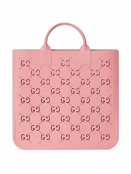Gucci Kids сумка-шопер с логотипом GG, розовый