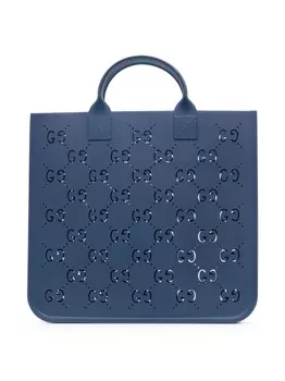 Gucci Kids сумка-тоут с логотипом, синий