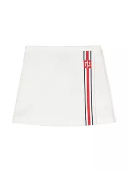 Gucci Kids юбка с логотипом Interlocking G, белый