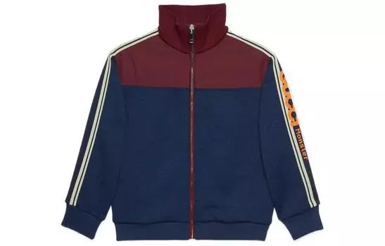 Куртка Gucci Kids с узором GG, синий