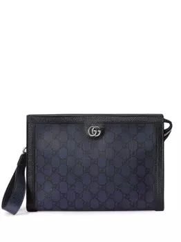 Gucci клатч Ophidia на молнии, синий