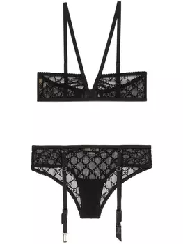 Gucci комплект нижнего белья GG-Star, черный