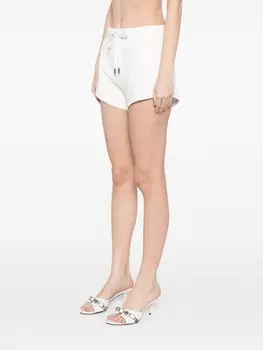 Gucci короткие шорты с логотипом, белый