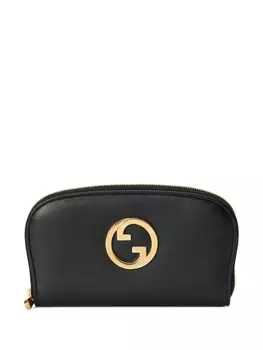 Gucci кошелек Blondie с круговой молнией, черный